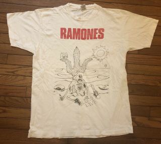 Vintage Ramones Loco Live Shirt 1991 Xl Fruit Of The Loom