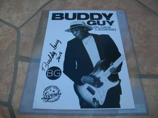 Buddy Guy Blues Legend Signed 19x13 Poster Buddy Guy Authentication