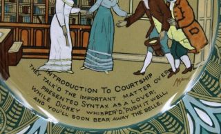 Buffalo Pottery Emerald Deldare Ware 1911 Syntax Introduction To Courtship 3