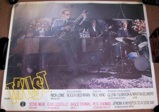 Elvis Costello Stunning Rare U.  K.  Record Company Promo Poster " Trust " Album 1981