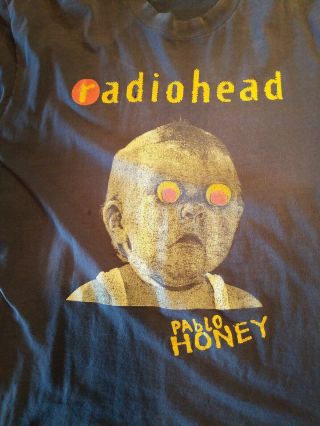 Radiohead Pablo Honey Vintage T - Shirt.  / Mens Xl