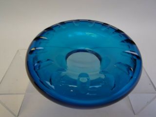 Marc Newson - Signed Blue Art Glass Hollow " Urchin " Ashtray (habitat) 1990 