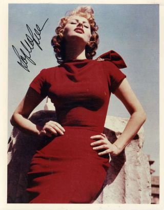 Sophia Loren Hand Signed Psa Dna 8x10 Photo Autograph Authentic