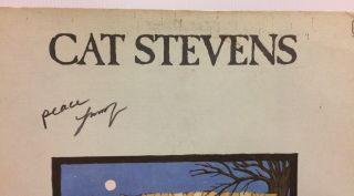 Cat Stevens Very Rare Hand Signed Album Teaser And The Firecat