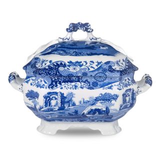 Spode Blue Italian Soup Tureen With Cover