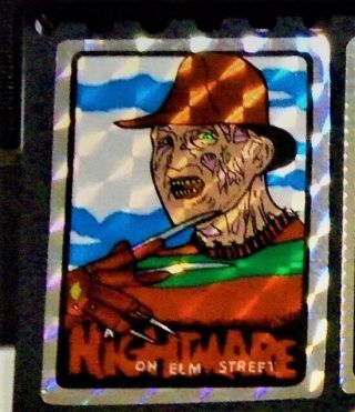 Freddy Nightmare On Elm Street Horror Prism Vending Sticker