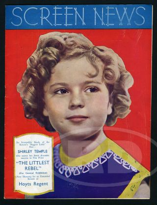 5 - 36 Hoyts Screen News Shirley Temple Cover & Inside,  Jane Withers,  Lucille Ball