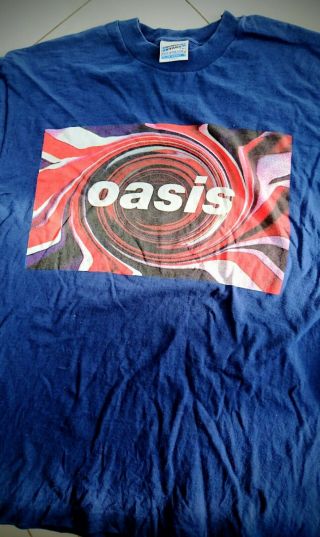 True Vintage 1994 Oasis Union Jack Swirl Brighton Centre Version
