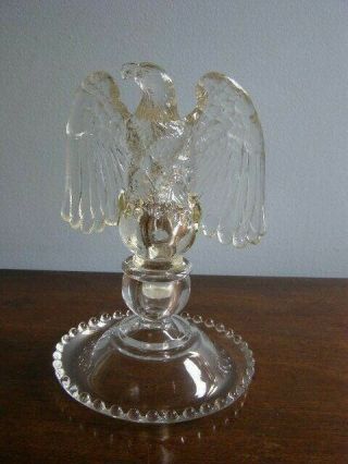Imperial Candlewick Candlestick 400/79r With Eagle Candle Adapter