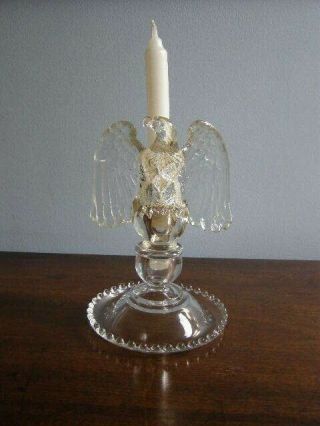 Imperial Candlewick Candlestick 400/79R With Eagle Candle Adapter 2
