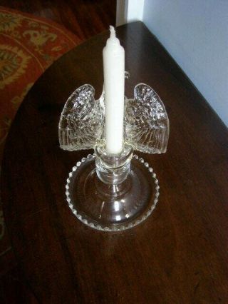 Imperial Candlewick Candlestick 400/79R With Eagle Candle Adapter 3