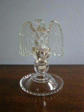 Imperial Candlewick Candlestick 400/79R With Eagle Candle Adapter 6
