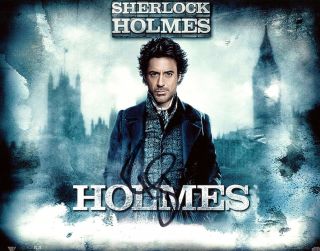 Robert Downey Jr.  Actor " Sherlock Homes " Autograph,  Signed Photo