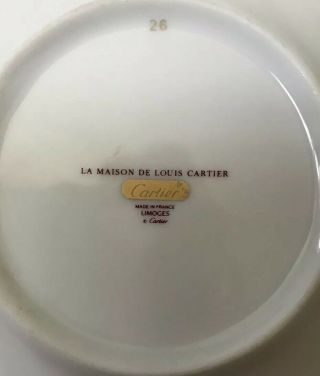 Cartier LA MAISON DE LOUIS CARTIER Cheetah Cat Porcelain Cup & Saucer 4