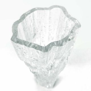 Tapio Wirkkala for Iittala Ice Glass Vase 3Y29 Vintage Signed Art Finland 5
