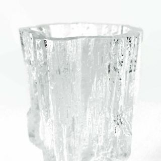 Tapio Wirkkala for Iittala Ice Glass Vase 3Y29 Vintage Signed Art Finland 6