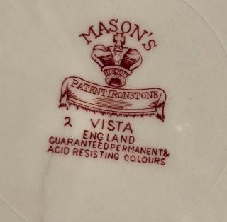 6 Masons Pink Vista 8 7/8 