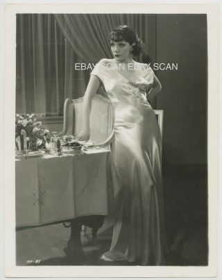 Lupe Velez Sexy Satin Gown Vintage Photo