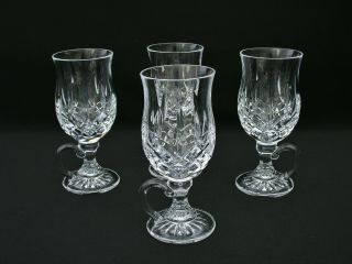 (4) Waterford Crystal - Lismore 6 1/2 " Irish Coffee Glasses / Mugs -