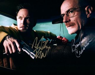 Bryan Cranston Aaron Paul Signed 8x10 Photo Picture With Autographed Pic