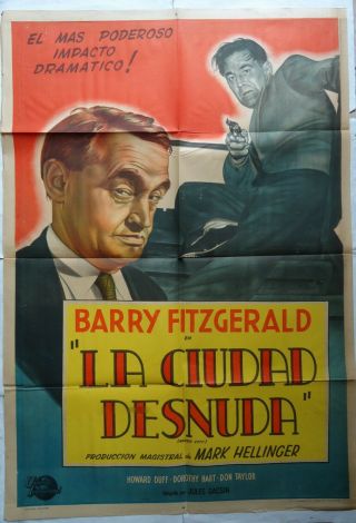 Film Noir/naked City/barry Fitzgerald /u10/argentina Poster