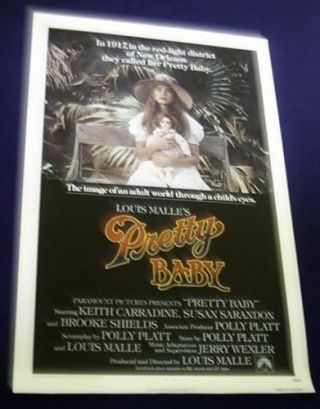 Pretty Baby Folded 27x41 Movie Poster Brooke Shields Susan Sarandon