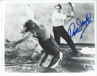 Rod Taylor " The Time Machine " 8x10 Signed Photo Bas Q29447