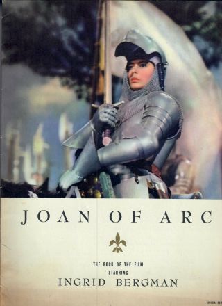 Joan Of Arc Ingrid Bergman Movie Book Of Film Promo Pamphlet 1948