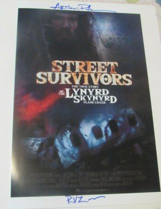 Lynyrd Skynyrd Signed Street Survivors 10x15 Artimus Pyle 