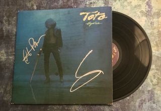 Gfa Steve Lukather & Porcaro Toto Band Signed Record Album Proof T2