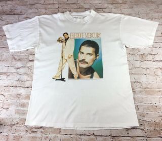 Freddie Mercury (queen) Official Vintage 1992 T - Shirt - Mega Rare
