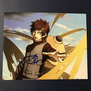 Liam Obrien Hand Signed 8x10 Photo Autographed Voice Actor Gaara Naruto Rare