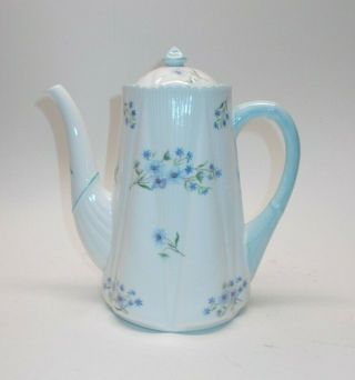 Shelley Fine Bone China Tea Ware 13519 " Blue Rock " Teapot A631 Ml