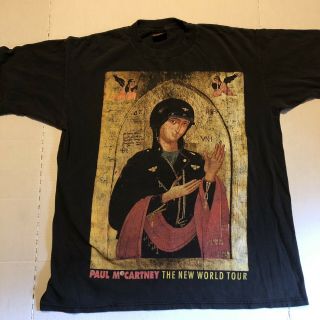 Paul Mccartney The World Tour Concert T Shirt Extra Large 1993 Vintage Xl