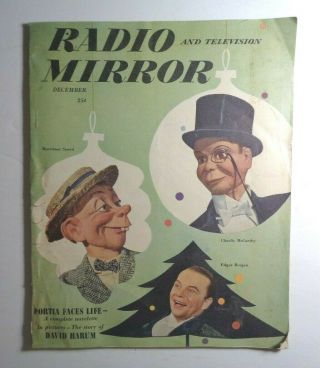 Radio And Tv Mirror: December 1948 Edgar Bergen W/charlie Mccarthy.  Photos - Ads