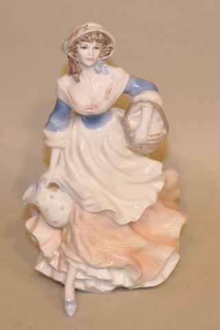 1993 Coalport England Cries Of London Figurine Milkmaid Milk Maid 1235/9500