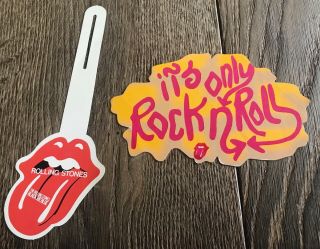 Rolling Stones 2 Promo Stickers From The Seventies