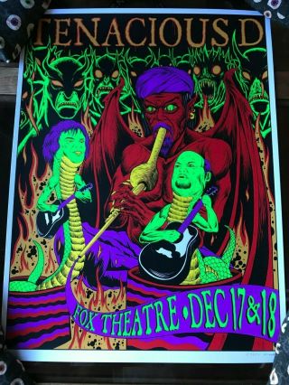 Tenacious D Poster Fox Theater Oakland Ca.  Signed & Numbered 215/250 Skinner