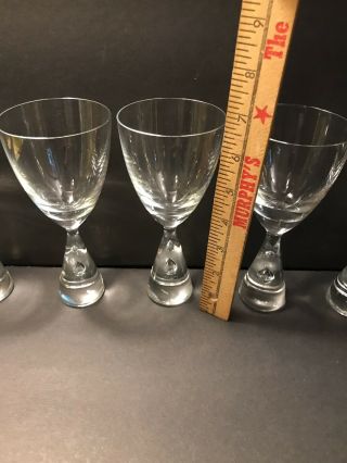 6 Holmegaard Denmark Claret Wine Glass Bent Severin Scan Mid Century Modern EUC 2