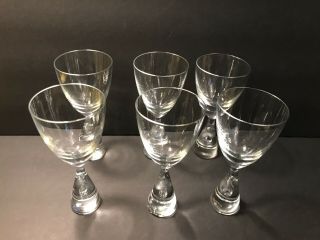 6 Holmegaard Denmark Claret Wine Glass Bent Severin Scan Mid Century Modern EUC 8