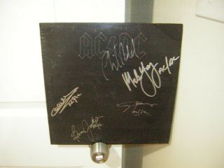 Ac/dc Signed Lp Back In Black 5 Members 1980
