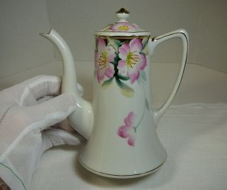 Noritake Azalea Mini Coffee Pot Vintage Porcelain 2