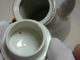 Noritake Azalea Mini Coffee Pot Vintage Porcelain 7