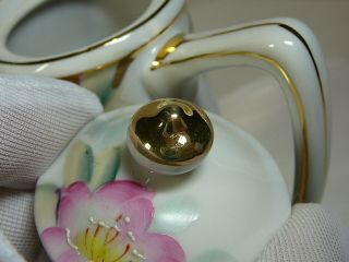 Noritake Azalea Mini Coffee Pot Vintage Porcelain 8