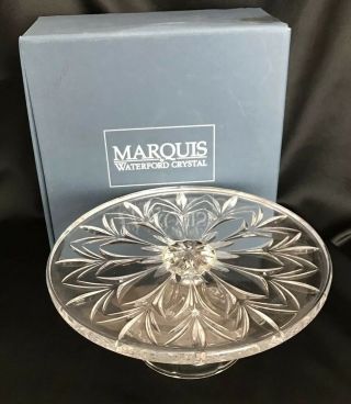 Vintage Waterford Crystal Canterbury Cake Plate/stand - Marquis By Waterford 11 "