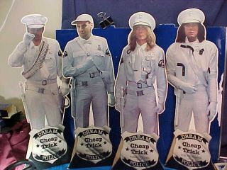 Orig 1979 Trick Dream Police Diecut Standup Band Figures Store Display