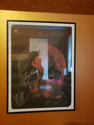 Alice In Chains Autographed Poster - Awesome Signatures And Artwork Limited Run