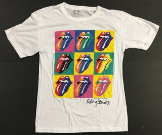 1989 Rolling Stones Steel Wheels World Tour Concert T Shirt Large