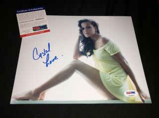 Crystal Lowe Sexy Signed Autographed 8x10 Photo Psa/dna