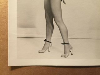 Vera - Ellen Rare Early Autographed Pin - Up Photo On The Town 1940s 3